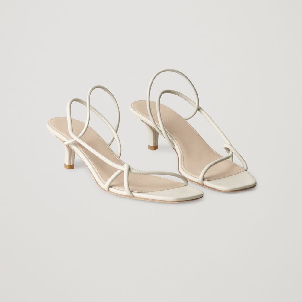COS strappy sandals kitten heels NWT